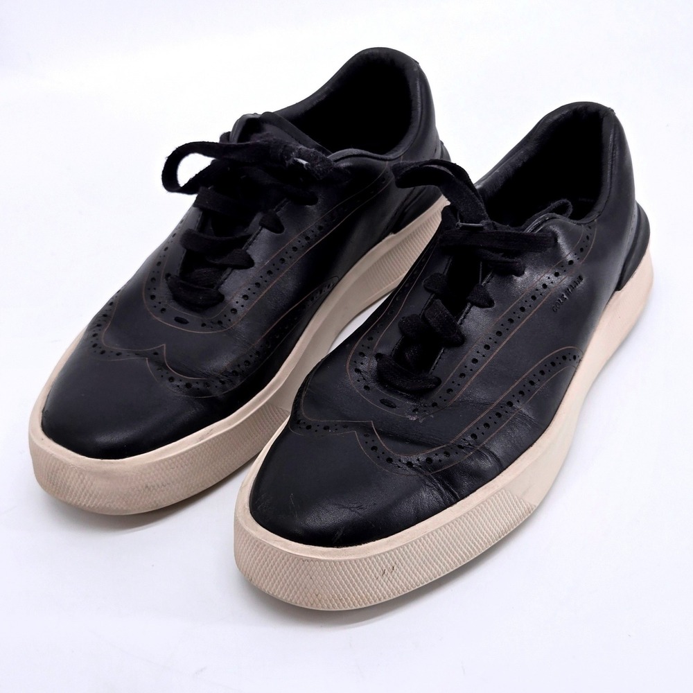 Cole Haan GrandPro Crew Wingtip Black Birch Leather Sneaker Oxford Men's Size 11
